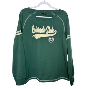 Colorado State Rams Colosseum‎ Green Crewneck Sweatshirt Womens XXL Sportswear